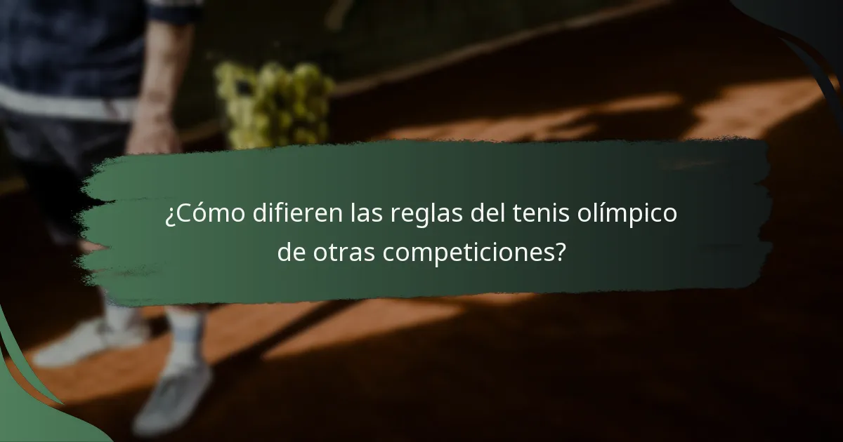 ¿Cuáles son los límites de tiempo en los partidos de tenis olímpico?
