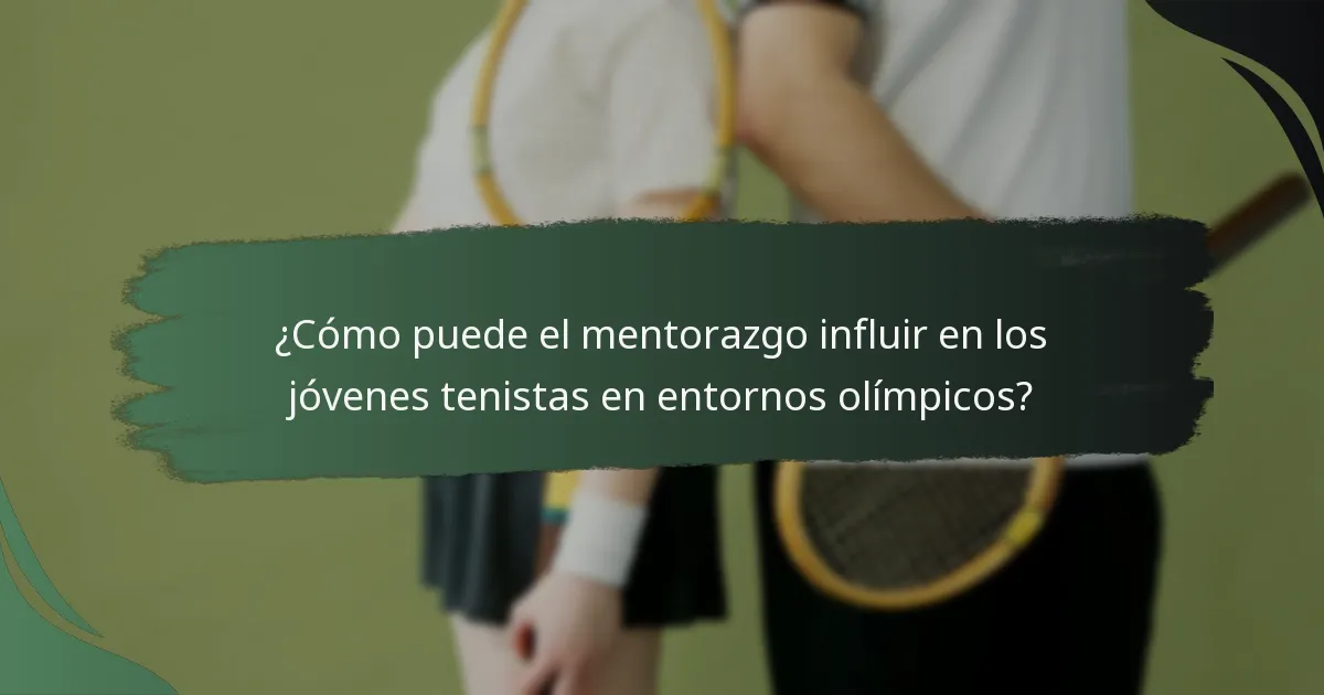 ¿Cuáles son las pautas específicas por edad para los jugadores de tenis juvenil en los Juegos Olímpicos?