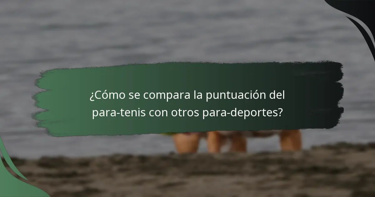 ¿Cuáles son las reglas de clasificación para el para-tenis?