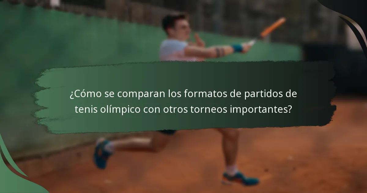 ¿Cuáles son las reglas de siembra para el tenis olímpico?