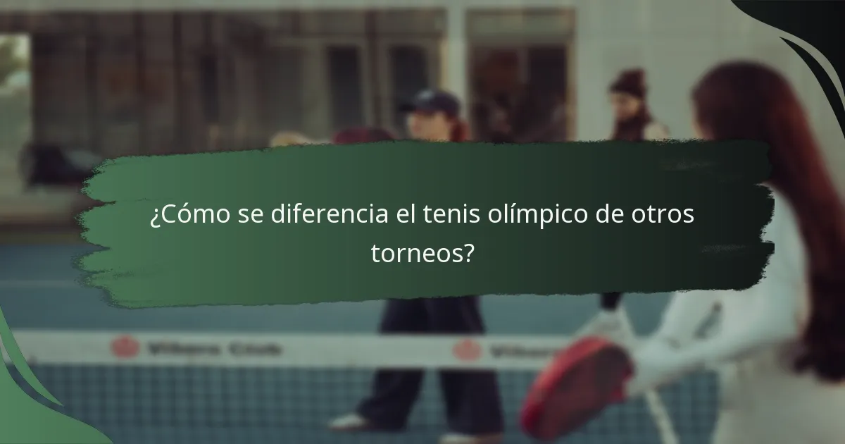 ¿Cómo se preparan los jugadores para las competiciones de tenis olímpico?