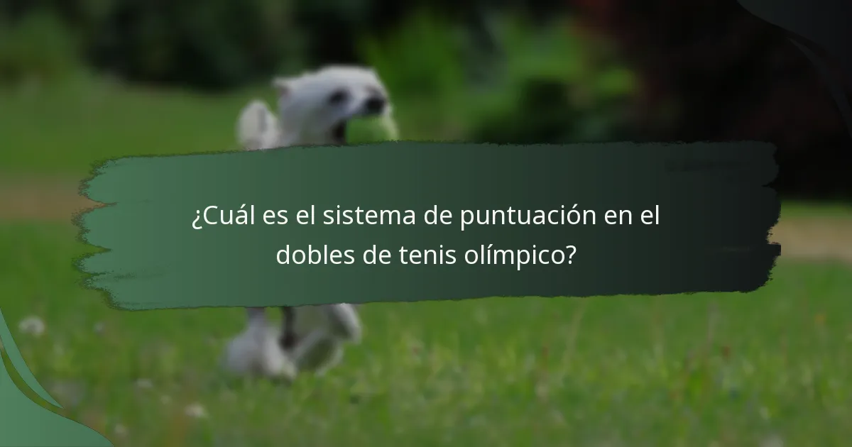¿Cuáles son las reglas de comunicación para el dobles de tenis olímpico?