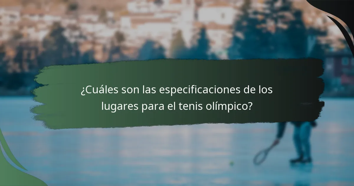 ¿Cómo se compara el tenis olímpico con otros torneos importantes?
