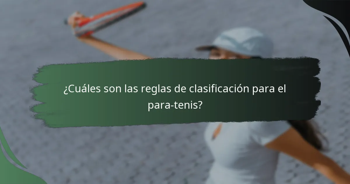 ¿Cuáles son los formatos de evento en el para-tenis en los Juegos Olímpicos?
