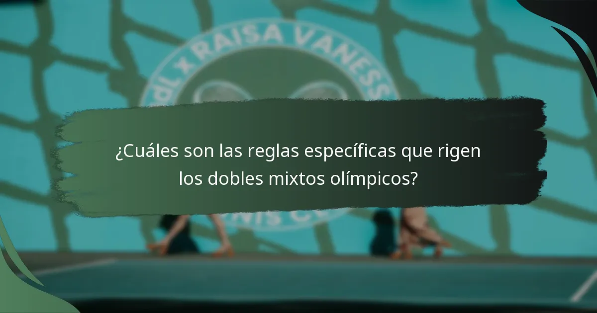 ¿Cómo se comparan los formatos de dobles mixtos con otros deportes?
