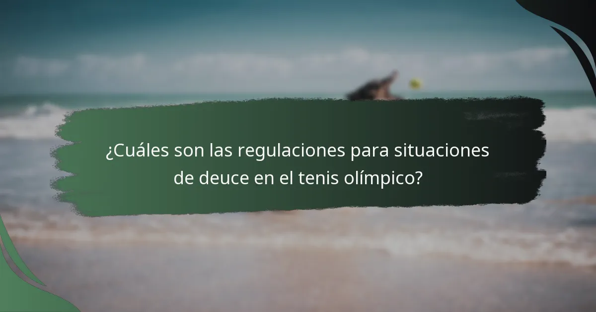¿Cómo se compara la puntuación del tenis olímpico con otros torneos?