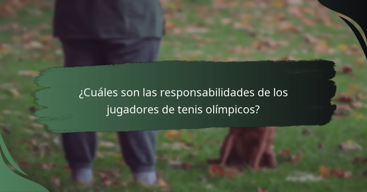 ¿Qué recursos proporcionan directrices oficiales para la conducta en el tenis olímpico?