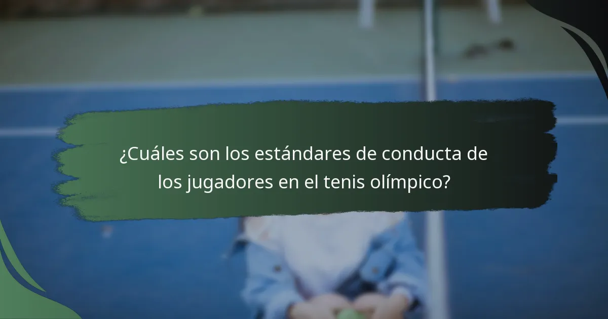 ¿Cuáles son los mecanismos de resolución de disputas en el tenis olímpico?