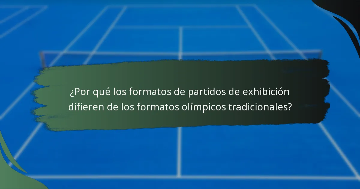 ¿Cuáles son las implicaciones de los acuerdos entre jugadores en los formatos de partidos de exhibición?