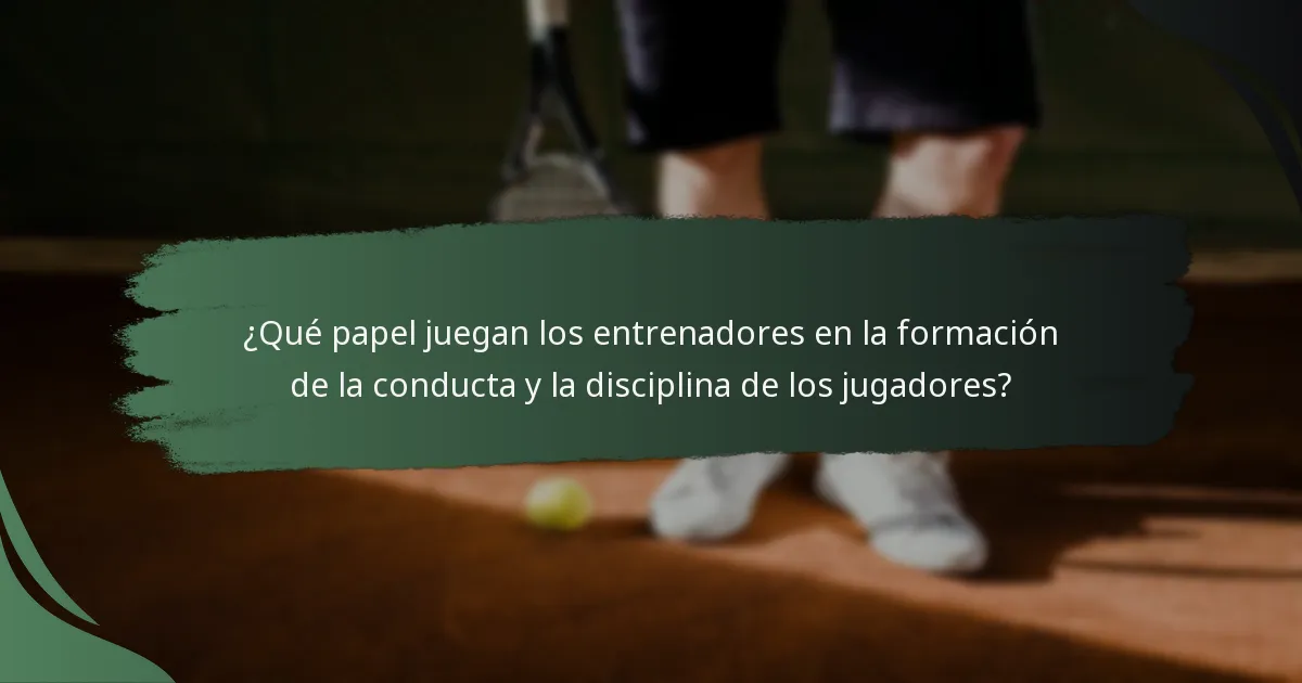 ¿Cómo se compara la conducta del tenis olímpico con otros deportes?